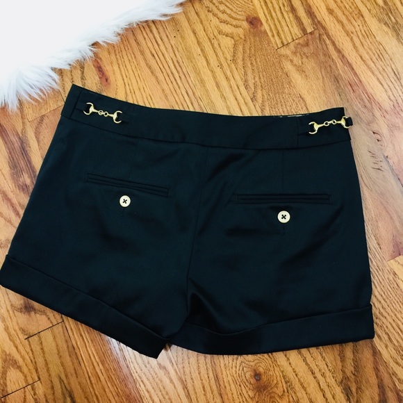 Express Pants - Express Design Studio Black Satin Shine Shorts | 0